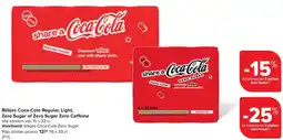 Carrefour Market Blikjes Coca-Cola Regular, Light, Zero Sugar of Zero Sugar Zero Caffeine aanbieding