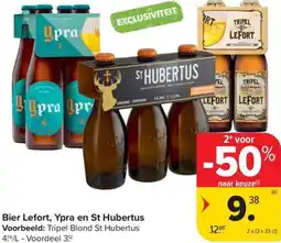 Carrefour Market Bier Lefort, Ypra en St Hubertus aanbieding