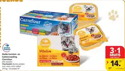Carrefour Market Natte honden- en kattenvoeding Carrefour aanbieding