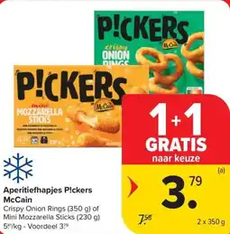 Carrefour Market McCain Aperitiefhapjes P!ckers aanbieding