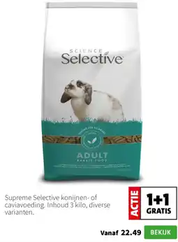 Intratuin Supreme Selective konijnen- of caviavoeding aanbieding