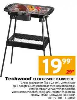 Trafic Techwood elektrische barbecue aanbieding