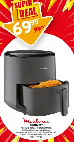 Trafic Moulinex airfryer aanbieding