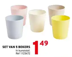 Trafic Set van 5 bekers aanbieding