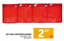 Trafic Set van 4 devotiekaarsen aanbieding