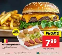 Lidl Cheeseburgerschotel ⚫van Belgisch rundvlees aanbieding