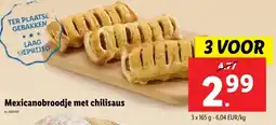 Lidl Mexicanobroodje met chilisaus aanbieding
