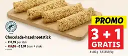 Lidl Chocolade-hazelnootstick aanbieding