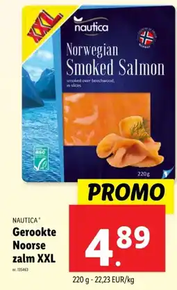 Lidl NAUTICA Gerookte Noorse zalm XXL aanbieding