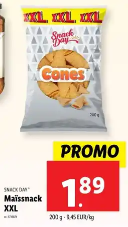 Lidl SNACK DAY* Maïssnack XXL aanbieding