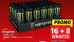 Lidl MONSTER Energydrink aanbieding