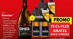 Lidl OMER Blond bier aanbieding
