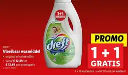 Lidl DREFT Vloeibaar wasmiddel aanbieding