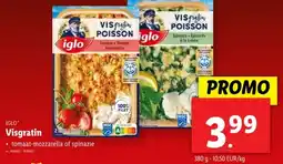 Lidl IGLO Visgratin aanbieding