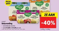 Lidl OLVARIT Babyvoeding aanbieding
