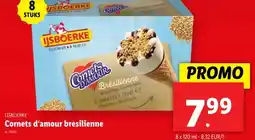 Lidl IJSBOERKE Cornets d'amour bresilienne aanbieding