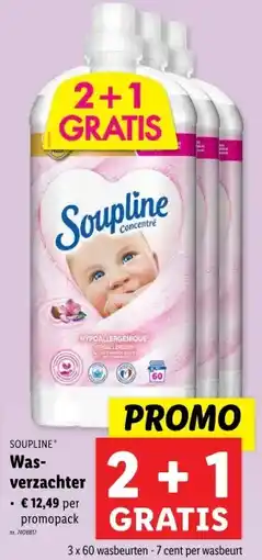 Lidl SOUPLINE Was- verzachter aanbieding