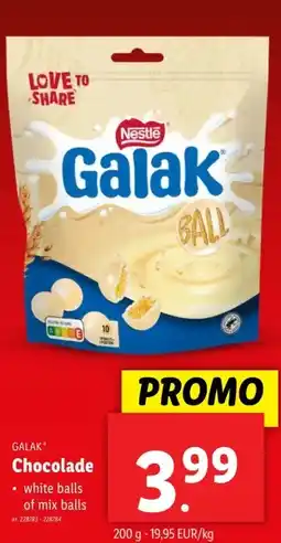 Lidl GALAK Chocolade aanbieding