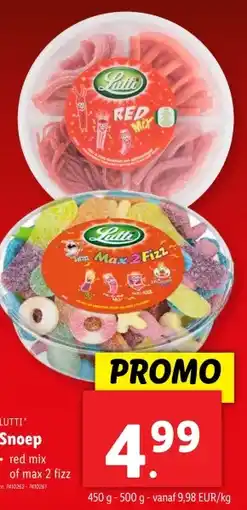 Lidl LUTTI Snoep aanbieding
