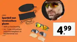 Lidl CRIVIT Sportbril met verwisselbare glazen aanbieding