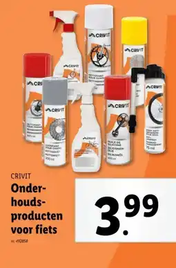 Lidl CRIVIT Onder- houds- producten voor fiets aanbieding