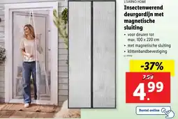 Lidl LIVARNO HOME Insectenwerend deurgordijn met magnetische sluiting aanbieding