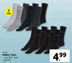 Lidl LIVERGYⓇ Sokken, 7 paar aanbieding