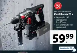 Lidl PARKSIDE PERFORMANCE Combihamer 20 V aanbieding