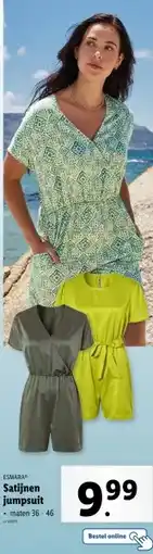 Lidl ESMARA Satijnen jumpsuit .maten 36 46 aanbieding