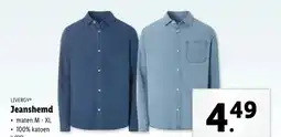 Lidl LIVERGY Jeanshemd aanbieding
