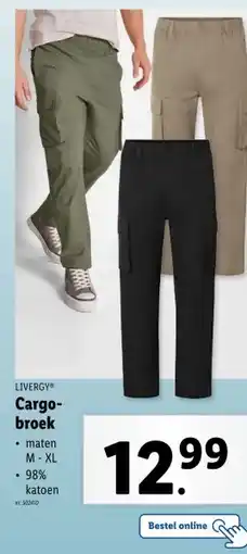 Lidl LIVERGYⓇ Cargo- broek aanbieding