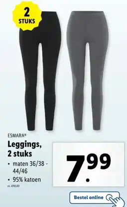 Lidl ESMARA Leggings, 2 stuks aanbieding