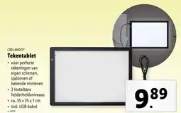 Lidl CRELANDO Tekentablet aanbieding