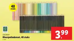 Lidl CRELANDO Kleurpotlodenset, 48 stuks aanbieding
