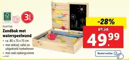 Lidl PLAYTIVE Zandbak met waterspeelwand aanbieding