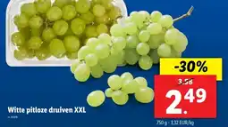 Lidl Witte pitloze druiven XXL aanbieding