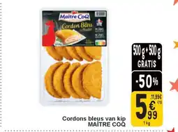 Cora Cordons bleus van kip aanbieding