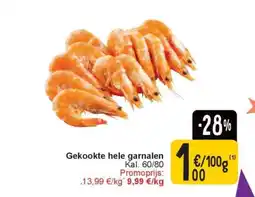 Cora Gekookte hele garnalen aanbieding