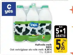 Cora Halfvolle melk INEX aanbieding