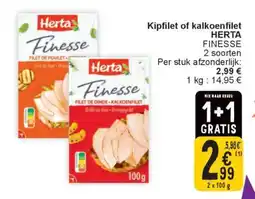 Cora Herta Finesse Kipfilet of Kalkoenfilet aanbieding