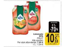 Cora Limonade SPA FRUIT aanbieding