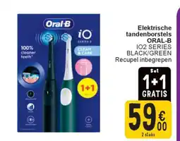 Cora Oral-B IO2 SERIES BLACK/GREEN aanbieding