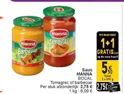 Cora Saus MANNA BOCAL aanbieding