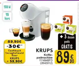 Cora KRUPS Koffie-padmachine aanbieding