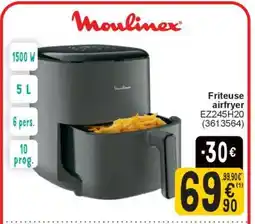 Cora Moulinex Friteuse airfryer EZ245H20 aanbieding