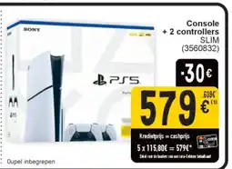 Cora Sony PS5 Console + 2 controllers SLIM aanbieding