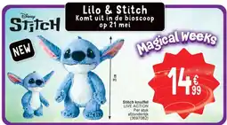 Cora Stitch knuffel LIVE ACTION aanbieding