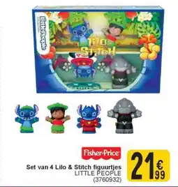 Cora Set van 4 Lilo & Stitch figuurtjes aanbieding