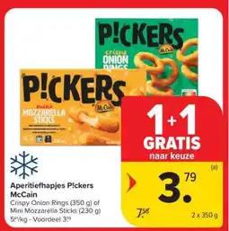 Carrefour Market Aperitiefhapjes P!ckers McCain aanbieding