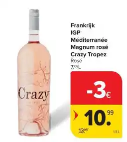 Carrefour Crazy Tropez Rosé aanbieding